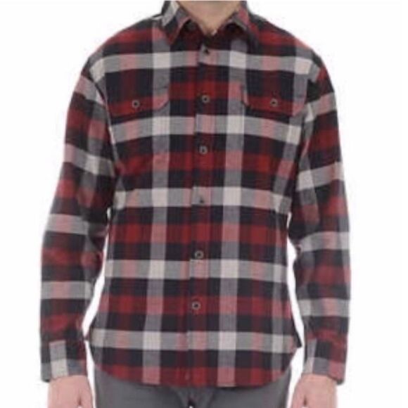 Jachs heavyweight flannel red and black plaid xl - Picture 1 of 9